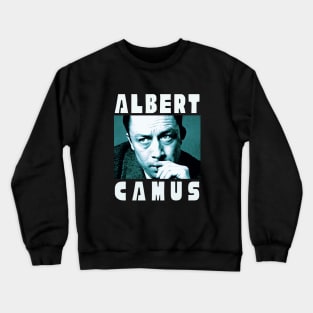 Albert  camus portrait art Crewneck Sweatshirt